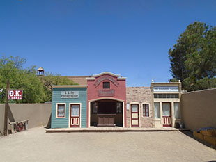The O.K. Corral gunfight show stage.
