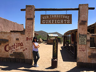 Old Tombstone gun fights site.