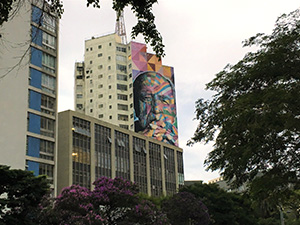 Mural of Oscar Niemayer, Paulista Ave
