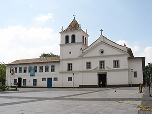 Pátio do Colégio (in Portuguese School Yard, written in the archaic orthography Pateo do Collegio) is the name given to the historical Jesuit church and school in the city of São Paulo, Brazil. The name is also used to refer to the square in front of the church. The Pátio do Colégio marks the site where the city was founded in 1554.