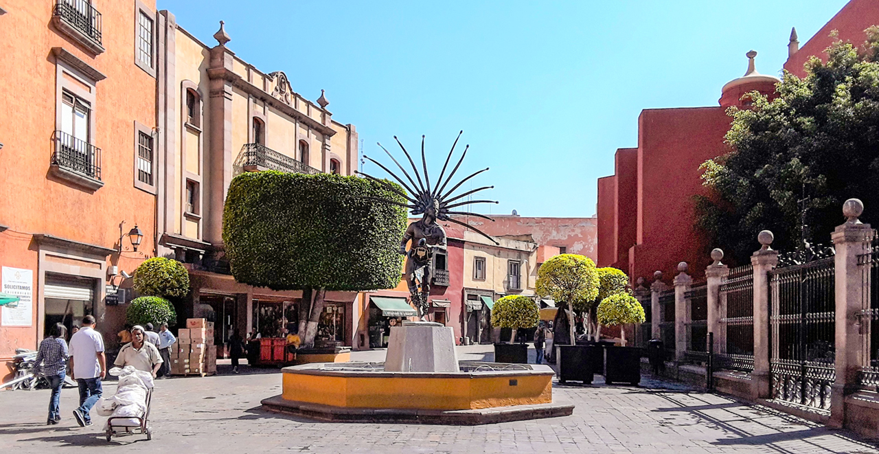 An image from the historic colonial center of Queretaro