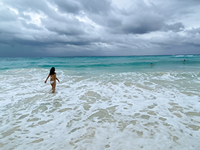An image from the beach Cancun