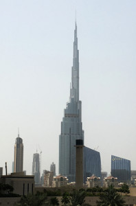 The Burj Khalifa is the tallest building in the world. 