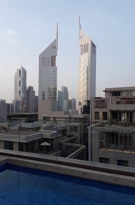 The Emirates Towers buildings in Dubai.