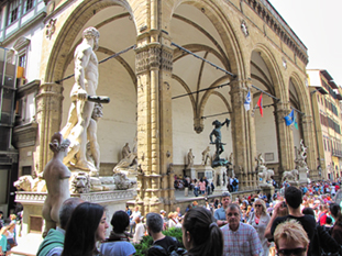 The image from Piazza del Dome  in Florence
