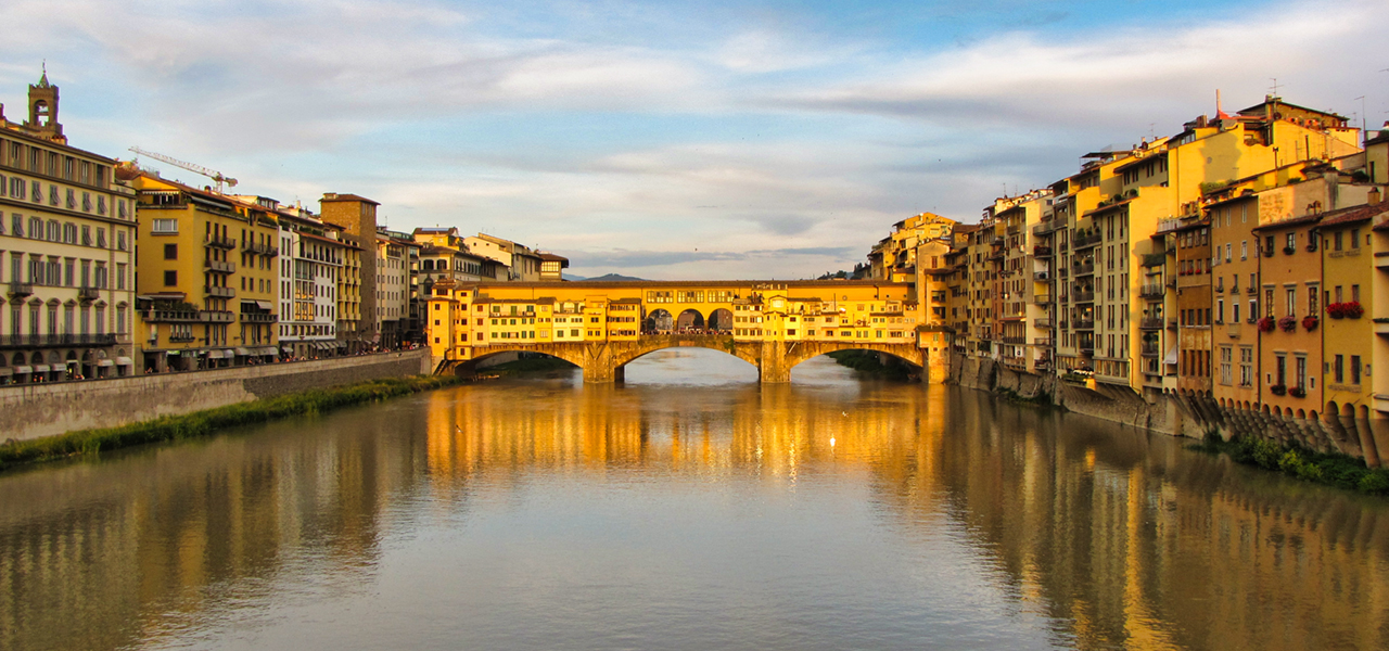 The image of Ponte Vecchio in Florence