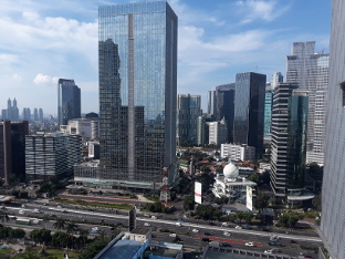 A view onto Sudirman Central Business District or SCBD