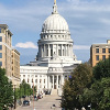 A street view to Wisconsin State Capitol