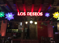 The best wishes for my wife's B-Day! The restaurant Los Deseo in Cabo marina