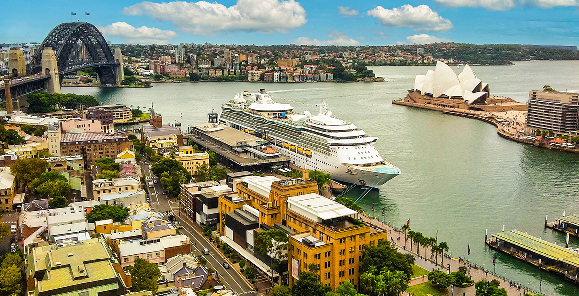 An image of Sydney harbor