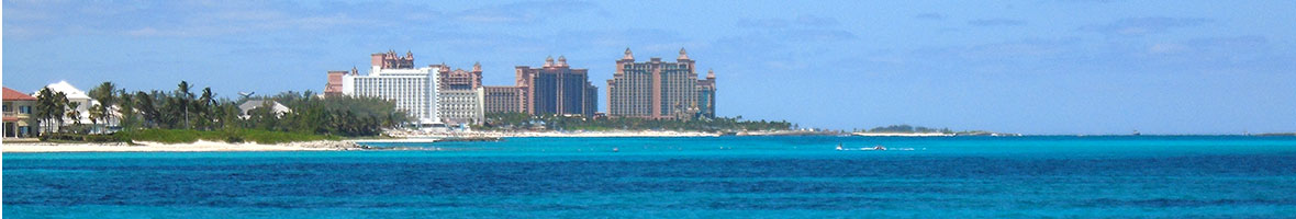 The view of the Atlantis complex from the sea
