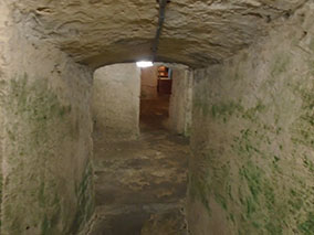Images from tunnels underneath the old fort.