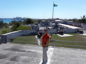 Images with cannon from fort Charlotte