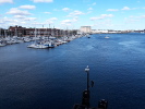 One of Boston harbor marinas.