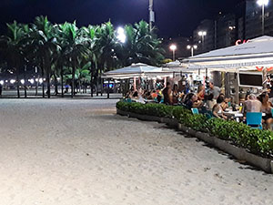 Image or Copacabana at night