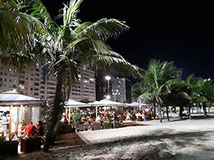 Image or Copacabana at night