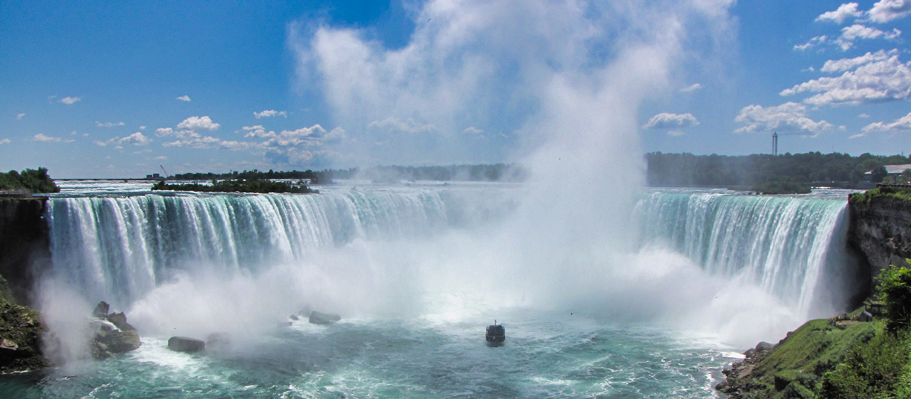 The image of Niagara Falls on Canadian side