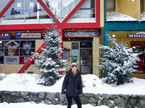 The image from Whistler village