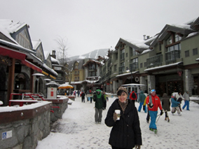 The image from Whistler village