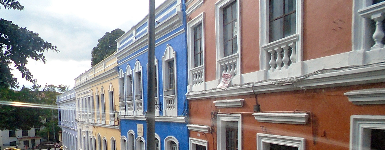 The old city facades