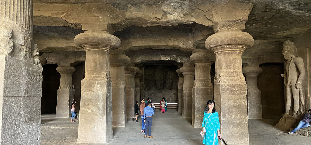 An image from Elephanta Caves