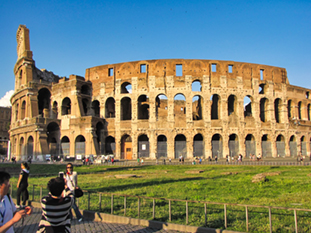 The image of the Colosseum from Rome