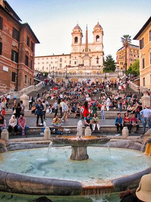 The image Spanish steps from Rome