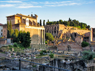 The image of Roman Forum from Rome
