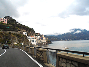 Another image of the road along the Amalfi coast