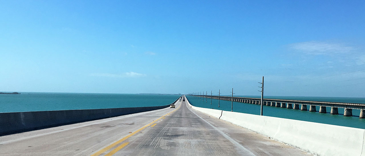 An image of the road to Key West
