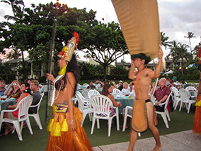 An image of Hula show at Maui