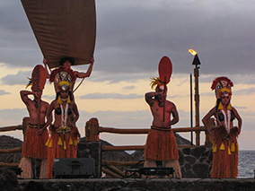 An image from Hula show at Maui