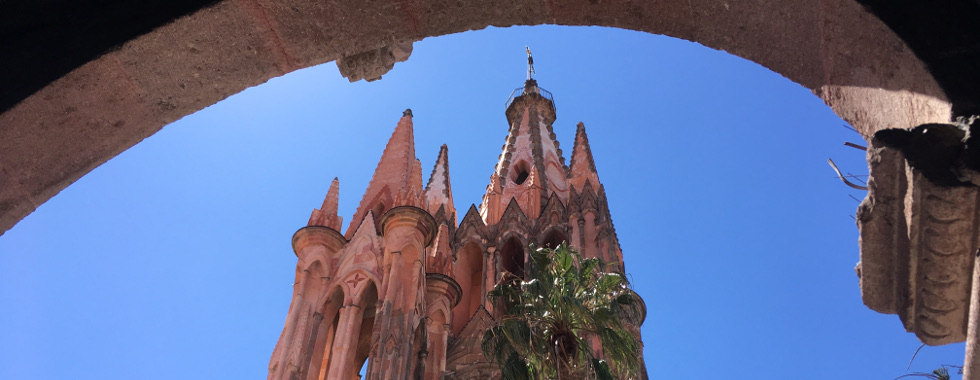 San Miguel de Allende - the neo-Gothic church Parroquia 