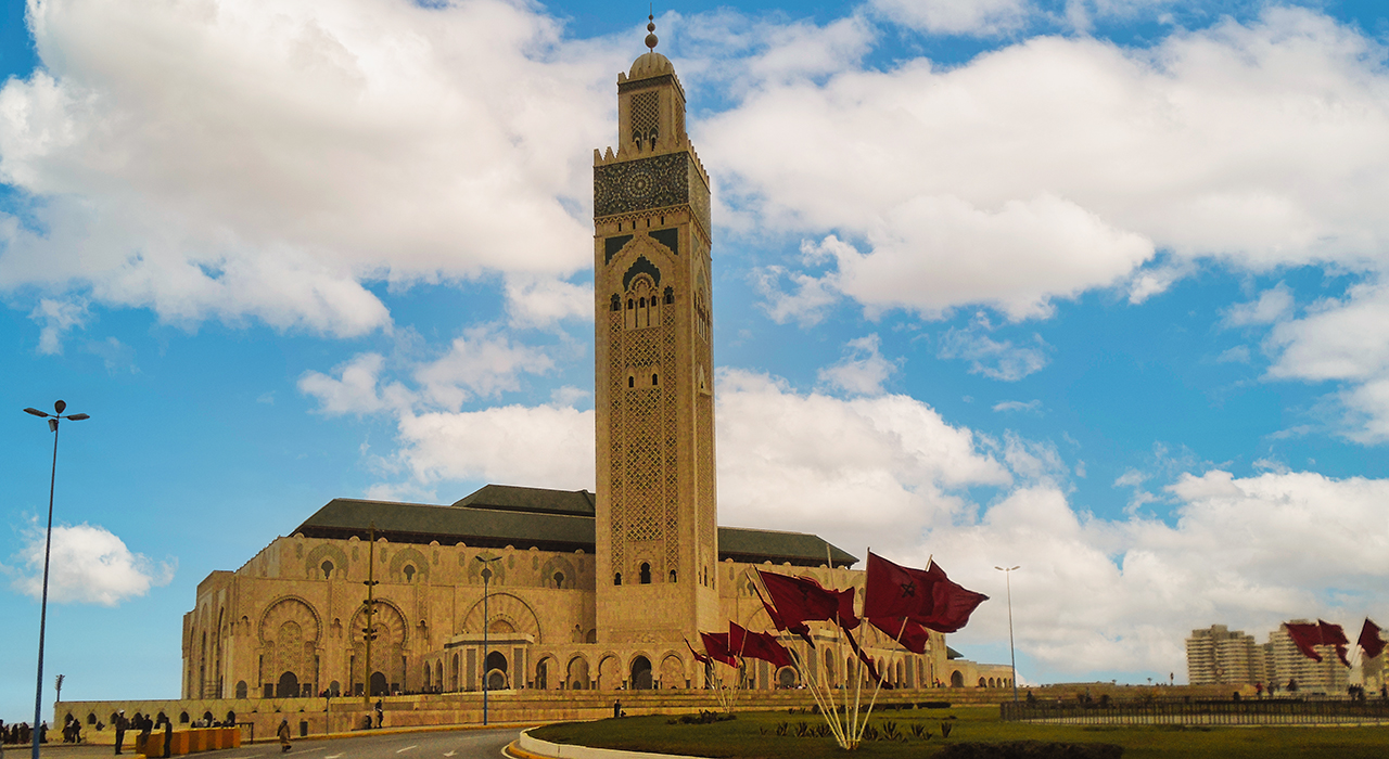 An image of The Hassan II Mosque 