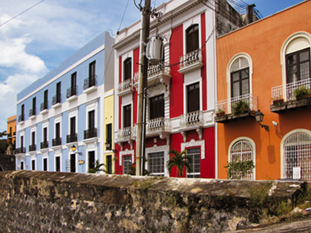 The image from old San Juan, Puerto Rico