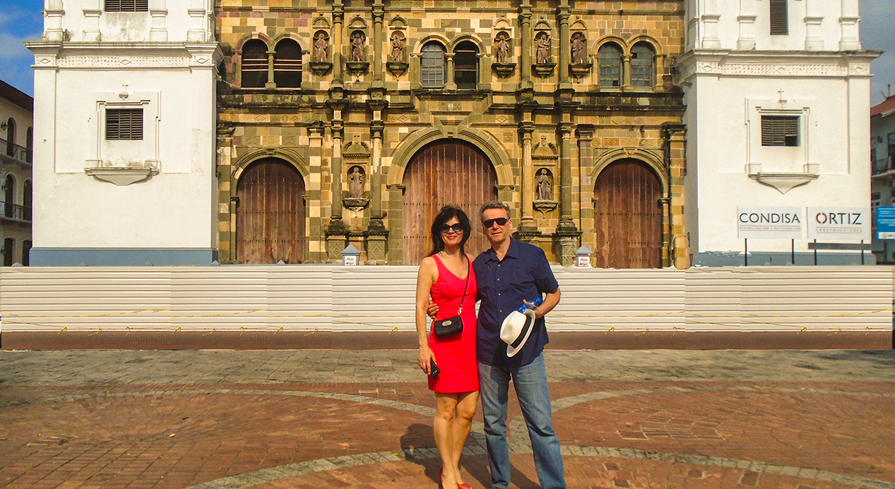 My wife and I in Casco Viejo