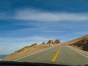 An image from our trip to the top of Pikes Peak