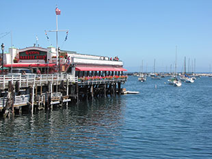 The image of the Monteray wharf