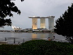 Three towers - Marina Bay Sands hotel: different time of day and color.