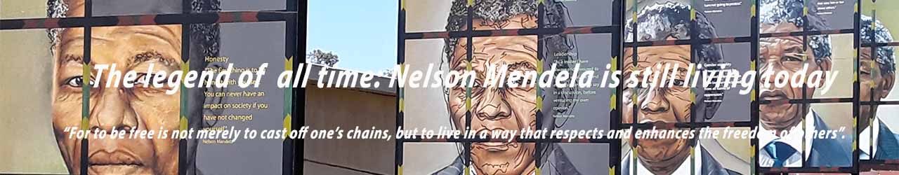 Nelson Mendela, the Apartheid museum.
