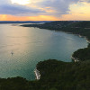 The view of lake Travis from Oasis.