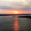 The sunset view from the Oasis over lake Travis.