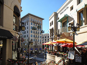 An image from Rodeo Drive in Los Angeles