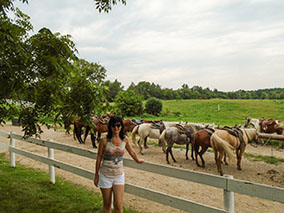 An image from horseback riding