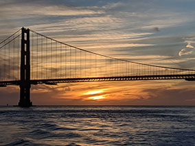 Image of Golden Gate sunset