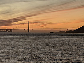 Image of Golden Gate sunset