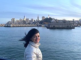 Image of my wife and San Francisco